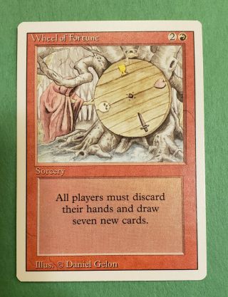 Wheel Of Fortune 1x Mtg 3rd Edition M/nm
