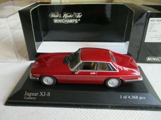 Minichamps 1/43 Jaguar Xj - S Coupe 1980 " Cranberry Red " Limited 400130420