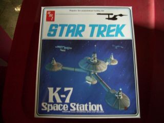 Vintage Amt Star Trek K - 7 Space Station Model Kit