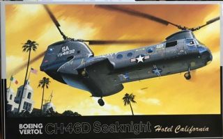 1/72 Helicopter : Vertol Ch - 46d Seaknight " Hotel California " [usn] : Fujimi