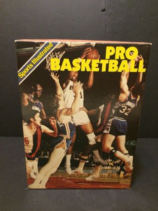 1981 Avalon Hill Game Of Pro Basketball Sport Illustrated Nba Statis Board Game