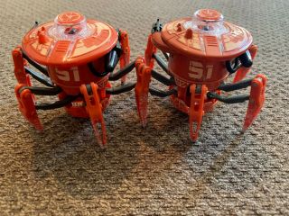 2) Hexbug Battle Spider Fight With Light Rc No Remote Robot Orange