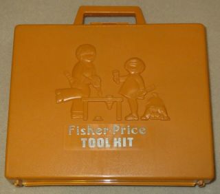 Vintage 1977 Fisher Price Tool Kit 924 - - Complete Set Drill 2