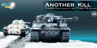 1/72 Dragon Armor " Another Kill " Tiger I Vs T - 34/76 Winter Diorama 60222