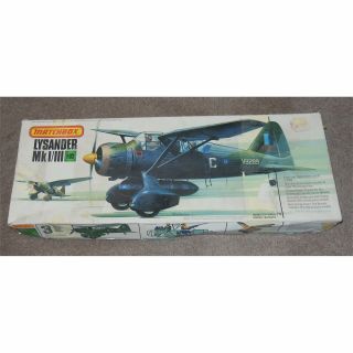 Matchbox 1:32 Aircraft Model Kit Lysander Mk I/iii Boxed