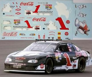 Nascar Decal 1 Coca Cola Japan Scheme 1998 Monte Carlo Dale Earnhardt Jr.  1/24