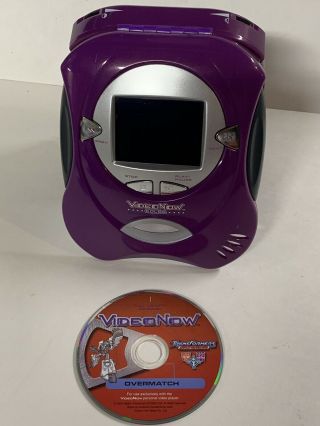 Hasbro Videonow Personal Video Player Video Now Dark Purple W/ Disk Euc