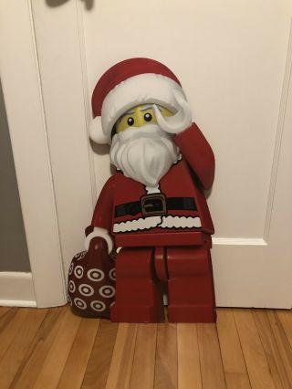 Lego Santa Toy Aisle Target Store Display 31 " Cardboard Sign 1 Sided Rare