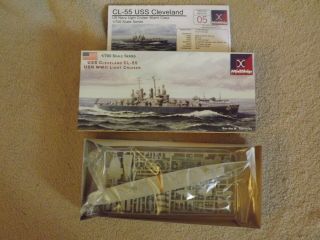 Midship Models Uss Cleveland Cl - 55 1/700 Scale (resin) Kit 05