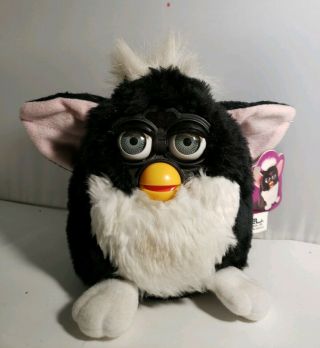 Furby Model 70 - 800 Black With White Belly 1999 - No Box Not.