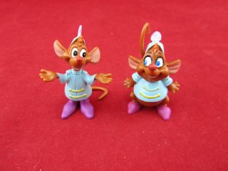 Royal Escort Gus Gus & Jaq Mouse 1.  5 " Pvc Figures Disney Cinderella Mice