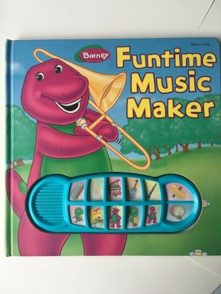 Barneys Funtime Music Maker Play A Song Book 2002.  Purple Dinosaur