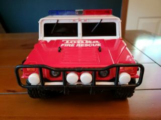 Tonka Hasbro Fire Rescue Hummer 2000 Metro County Truck Lights Sirens 3
