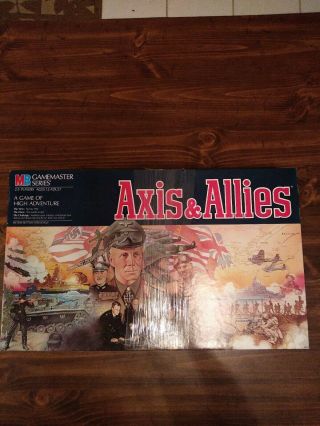 Axis & Allies 1984 Milton Bradley Gamemaster Series Ww Ii Board Game Complete