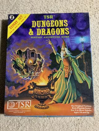 Ad&d Expert Set Box Dungeons & Dragons Tsr 1012