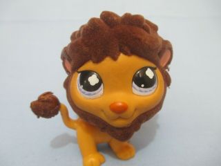 Littlest Pet Shop Caramel Brown Fuzzy Jungle Lion 809 Authentic