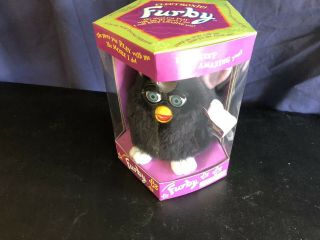 Furby 1998 Black With White Feet