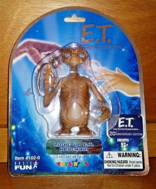 E.  T.  20th Anniversary Light Up Keychain Rare Toys R Us Exclusive
