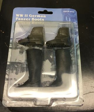 1/6 Scale Wwii German Panzer Boots On Card In The Past Toys