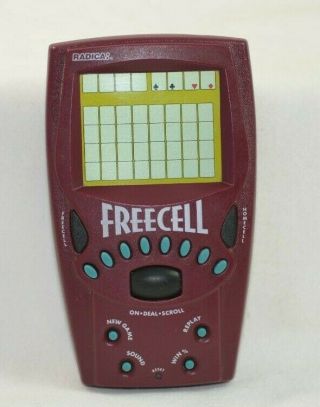 Radica Freecell Electronic Handheld Game 1999 Fast -