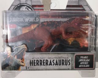 Mattel Jurassic World Attack Pack Herrerasaurus Dinosaur Action Figure -
