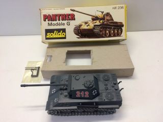 Solido Verem Diecast Metal Tank German Panther Panzer Char 1/50 W/ Box 2