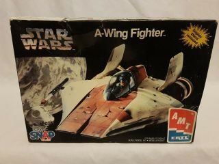 Star Wars A - Wing Fighter Model Kit 90 Percent Complete Amt/ertl 1996 Aus Seller