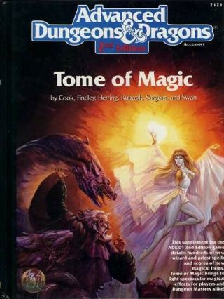 Tome Of Magic Vf Spell Book Tsr Handbook Players Dungeons Dragons D&d Guide Dnd