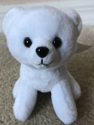 Wild Republic Lil Ck White Polar Bear Plush Stuffed Animal 5”
