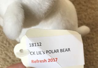 Wild Republic Lil CK White Polar Bear Plush Stuffed Animal 5” 4