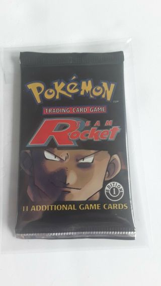 Pokemon 1st Edition Team Rocket Booster Pack Factory Box Fresh Unweighted