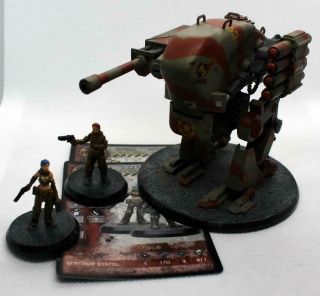 At - 43 28mm Red Blok Hetman Urod W/ Odin,  Manon Characters Rackham With Cards