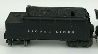 Lionel 2026 O Scale Steam Engine Locomotive & Coal Tender 6466T Lionel Lines 3