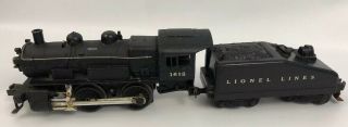 Post War O/o27 Lionel 1615 Locomotive With 1615t Tender Pre - Owned Read