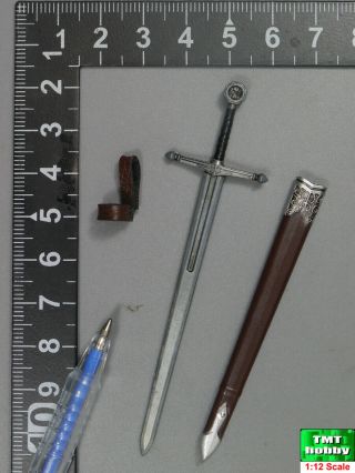 1:12 Scale Coomodel Pe001 Pocket Teutonic Knight - Metal Sword