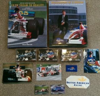 Jacques Villeneuve,  Bar,  Zipper Car,  Autograph,  Books,  Stickers,  Minichamps 1/43