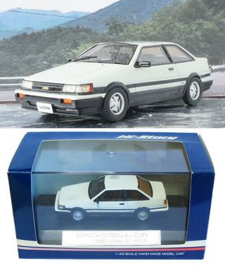 Hi Story 1/43 1983 Toyota Corolla Levin Gt Apex Coupe Ae86 White Hs005 Resin