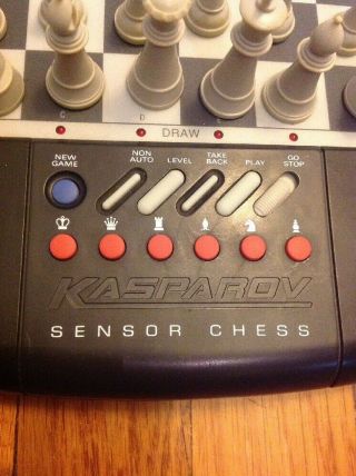 Saitek Kasparov (Model 165H) Electronic Sensor Computer Chess Board - Complete 3