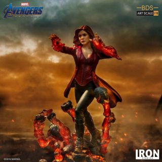 Iron Studios 1/10 Scarlet Witch Statue Avengersendgame Female Set Marcas19219 - 10