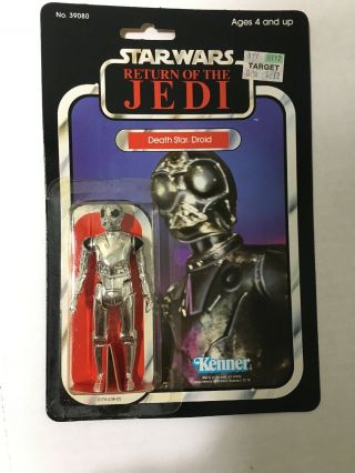 Vintage Star Wars Return Jedi Death Star Droid Kenner 77 Back 39080 1983
