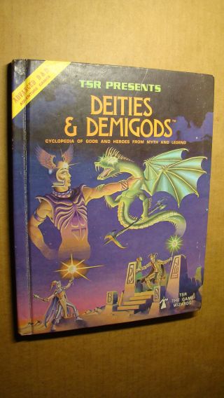 Deities & Demigods Solid 3rd Print Dungeons Dragons Thor Odin Ares Zeus