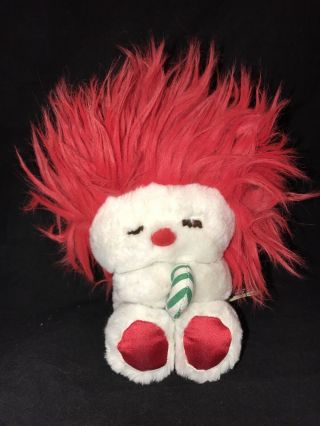 Vintage 7 " Dakin Christmas Frou Frou 1984 Red White Plush Stuffed Toy Doll