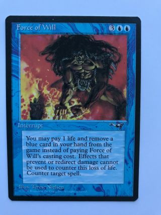 Force Of Will - Alliances - Magic The Gathering - Mtg - Instant Blue Interrupt H