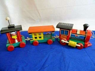 Vintage 1963 Fisher - Price Huffy Puffy Train 999