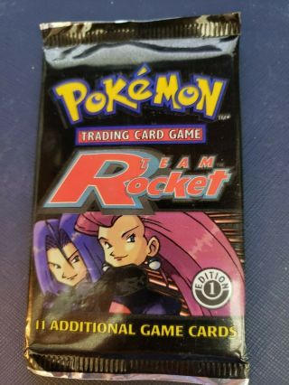 1st Edition Pokemon Team Rocket Booster Pack