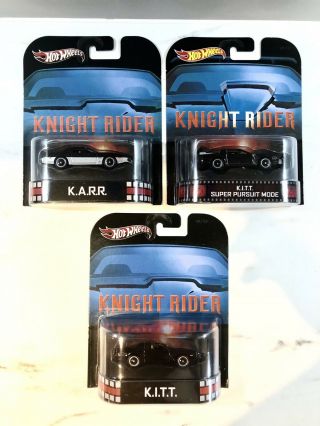 2012 Hot Wheels Retro Entertainment Knight Rider K.  I.  T.  T.  K.  A.  R.  R.  Pursuit