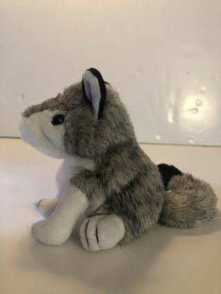 Finger Puppet Folkmanis Mini Plush Grey Wolf Dog 2