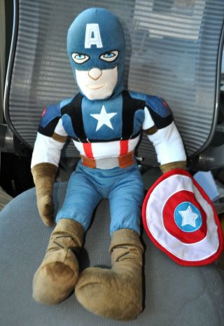 Marvel Captain America The First Avenger Big Plush Doll Pillow Hero 27