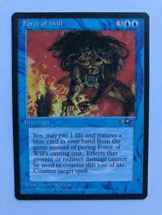 Force Of Will - Alliances - Magic The Gathering - Mtg - Instant Blue Interrupt G