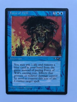 Force Of Will - Alliances - Magic The Gathering - Mtg - Instant Blue Interrupt E